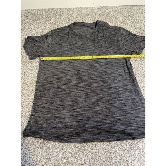 Lululemon Shirt Metal Vent Tech Mens Medium Heather Gray Active Performance - Picture 6 of 7